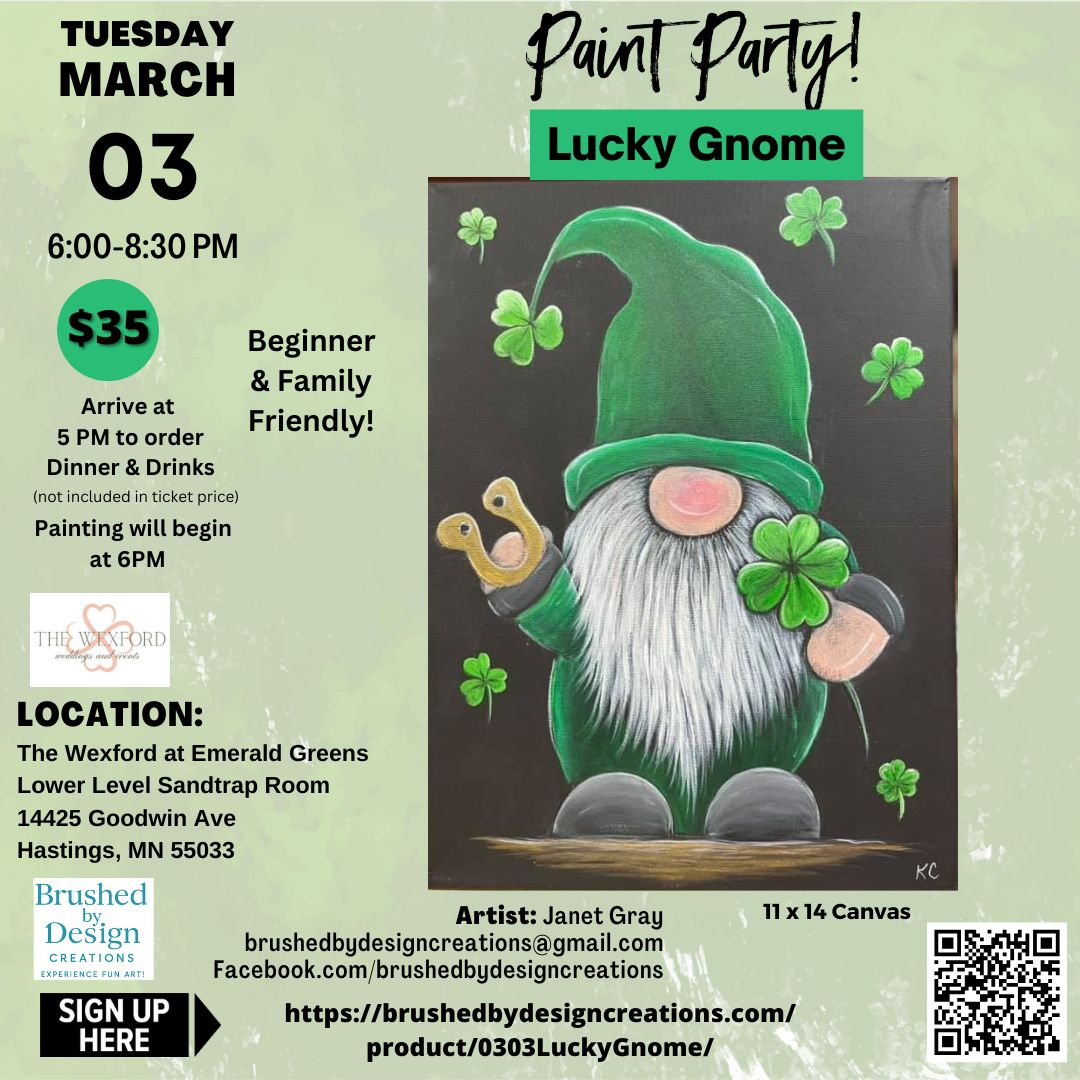 Paint Lucky Gnome at The Wexford at Emerald Greens