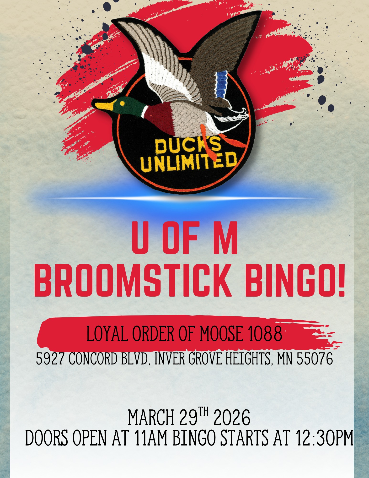 U of M Chapter Bingo Event